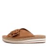 DJANGO & JULIETTE Arturo Lrg Dk Tan Leather | Espadrilles