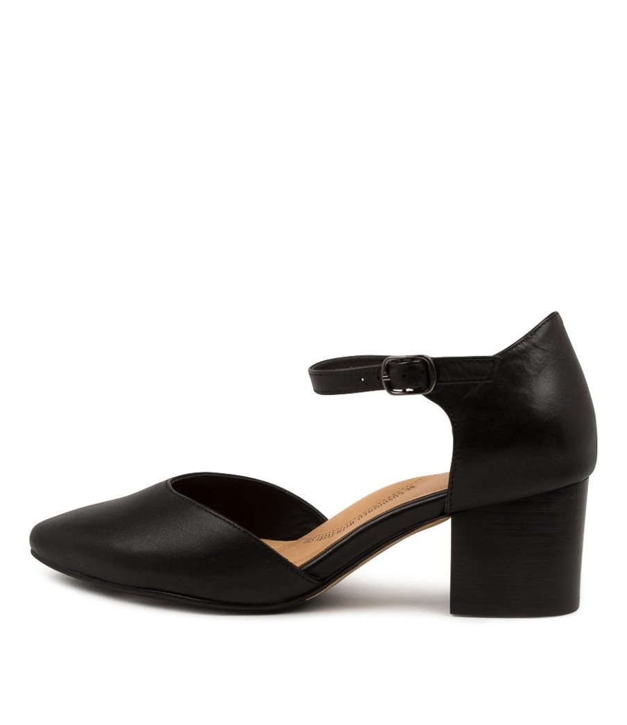 ZIERA Vitor Xw Blk-Blk Leather | Heels