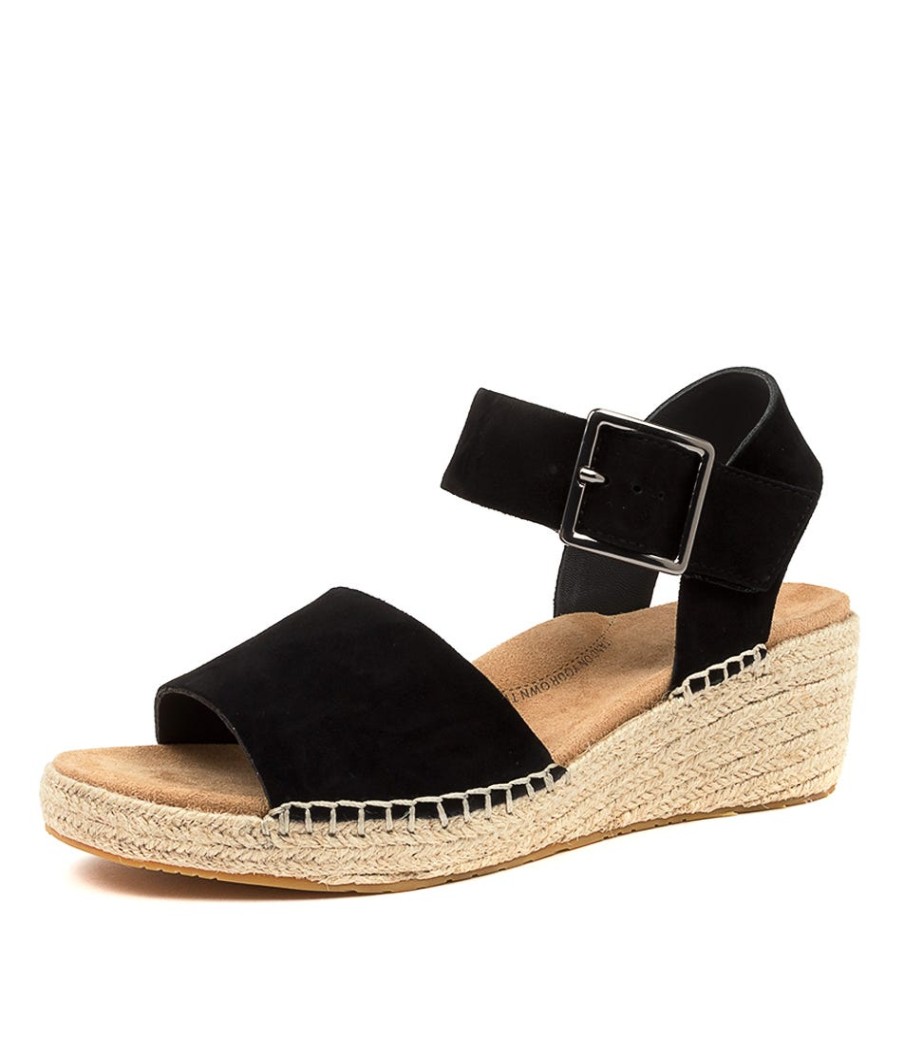 ZIERA Kraig Xw Black Suede | Espadrilles