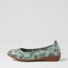 JOSEF SEIBEL Fenja 01 Mint Leather Ballet Flats | Comfort