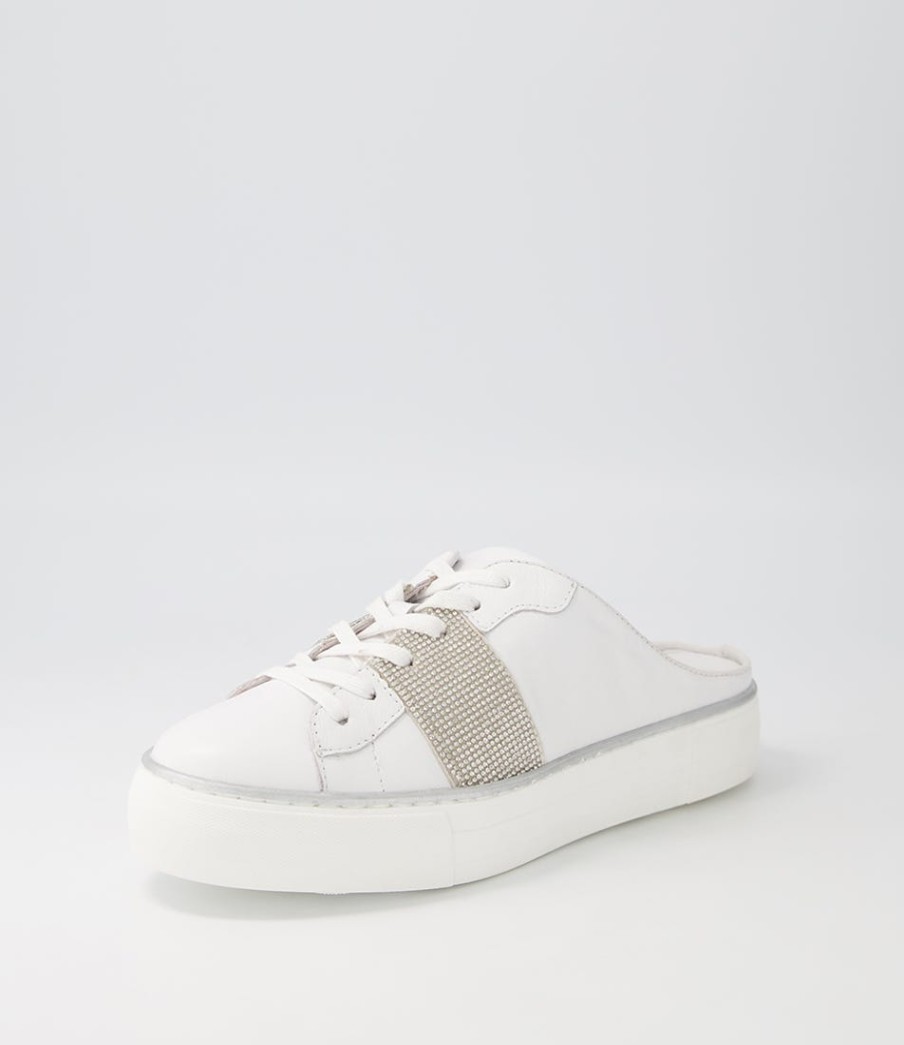 DJANGO & JULIETTE Faimos White Leather Sneakers | Sneakers