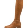 DJANGO & JULIETTE Timothie Tan Stretch Knee High Boots | Boots