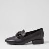 DJANGO & JULIETTE Vivek Black Leather Heels | Loafers