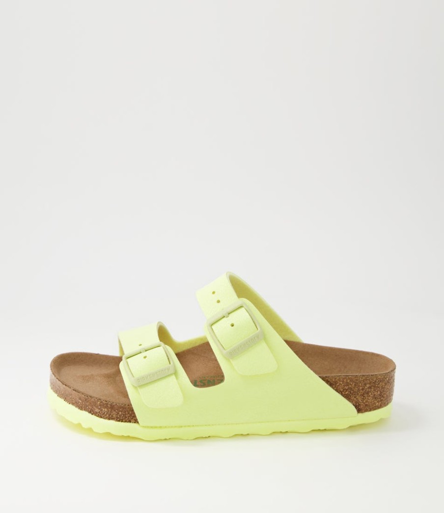 BIRKENSTOCK Arizona Earthy Vegan W Popcorn Birkibuc Slides | Comfort