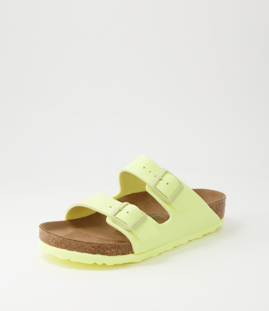 BIRKENSTOCK Arizona Earthy Vegan W Popcorn Birkibuc Slides | Comfort