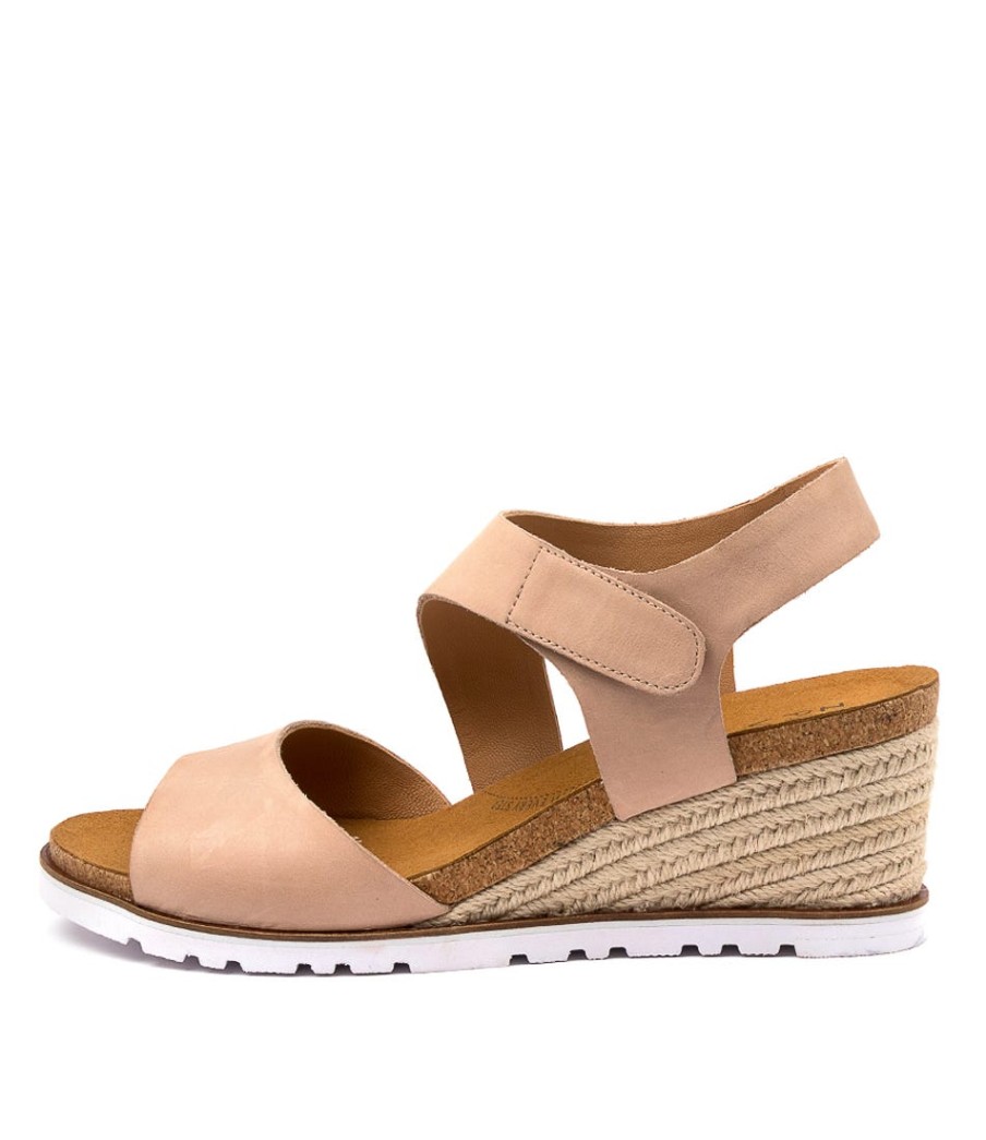 ZIERA Khaza W Blush Leather | Espadrilles