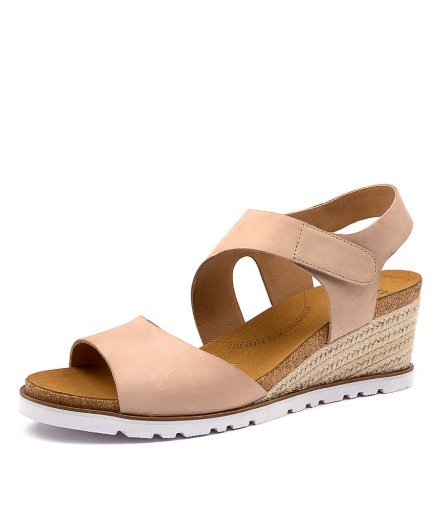 ZIERA Khaza W Blush Leather | Espadrilles