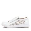 ZIERA Shovo Xf White Wrinkle Patent Sneakers | Wedges