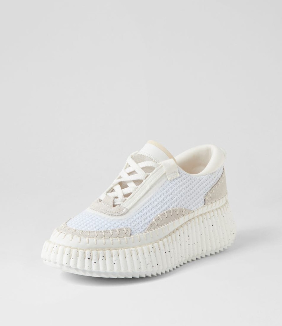 DJANGO & JULIETTE Copen White Multi Sneakers | Wedges