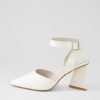 DJANGO & JULIETTE Hisa Ivory Patent Leather Heels | Heels