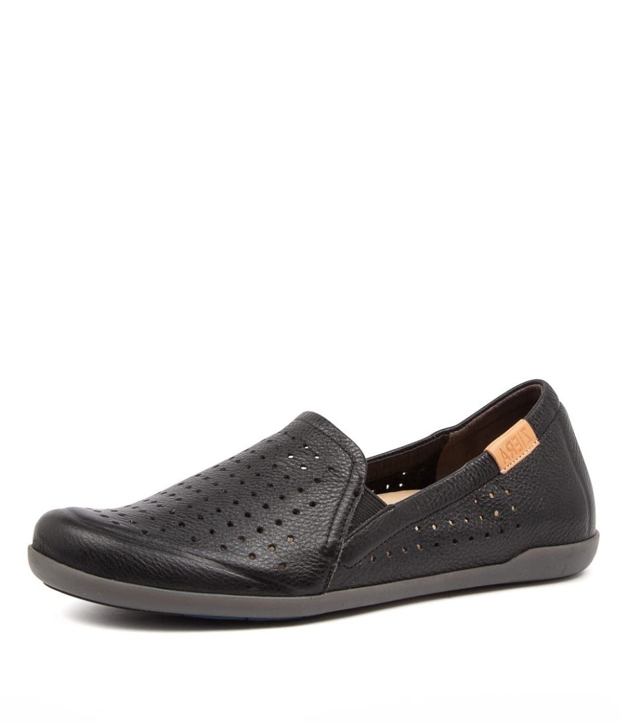 ZIERA Liana W Black Leather | Loafers