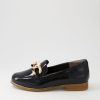 ZIERA Tamest Xf Black Wrinkle Patent Flat Shoes | Loafers