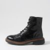 DJANGO & JULIETTE Buford Black Leather Lace Up Boots | Boots