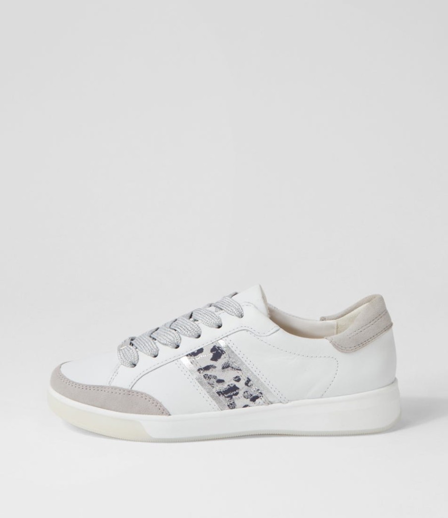 ARA Rom 71 Weiss Silber Leather Sneakers | Comfort