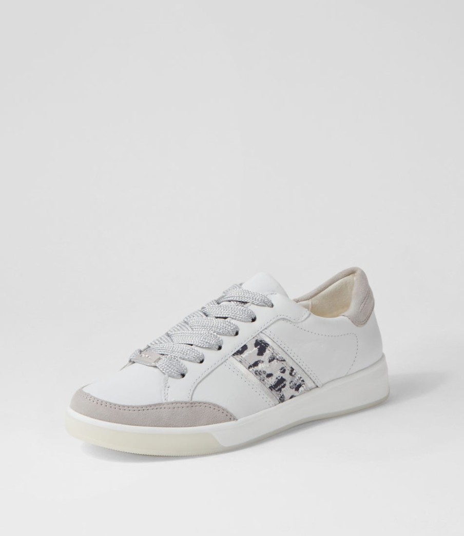 ARA Rom 71 Weiss Silber Leather Sneakers | Comfort