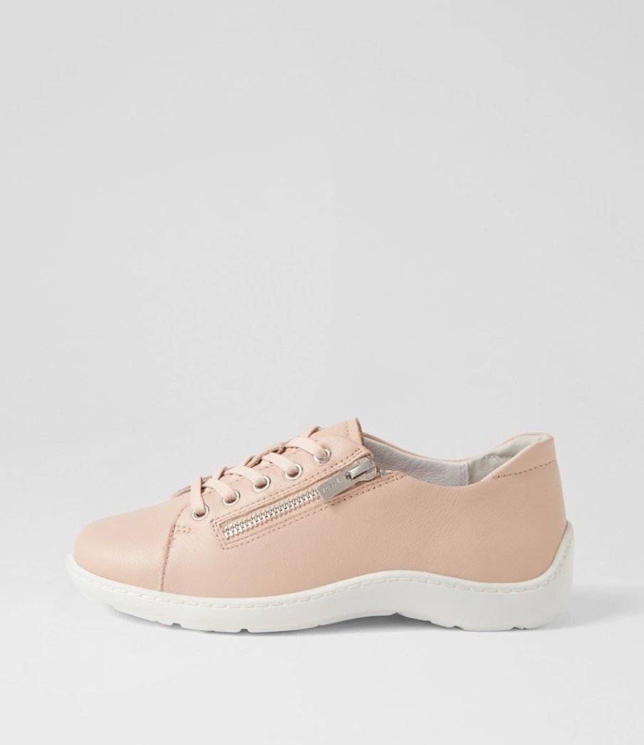 ZIERA Wemmer Xf Rose White Leather Sneakers | Sneakers