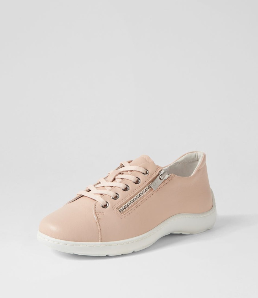 ZIERA Wemmer Xf Rose White Leather Sneakers | Sneakers