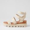 DJANGO & JULIETTE Rhean Milk Leather Sandals | Wedges