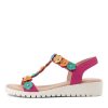 DJANGO & JULIETTE Murmur Fuchsia Multi Sandals | Wedges