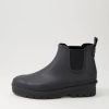 DIANA FERRARI Everlane Black Gumboot Ankle Boots | Boots