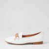 TOP END Mennat White Leather Loafers | Loafers