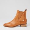 DJANGO & JULIETTE Fava New Tan Leather Ankle Boots | Boots