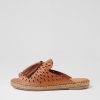 DIANA FERRARI Pinetree Tan Leather Sandals | Flats