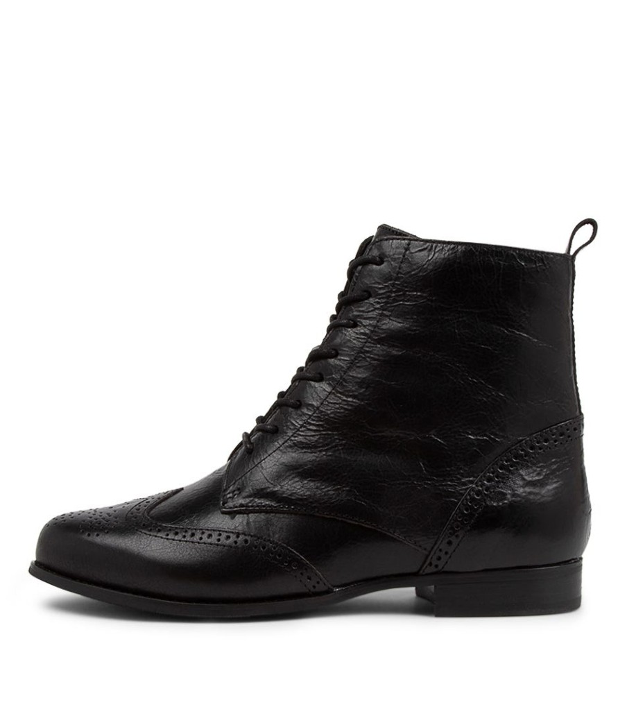 ZIERA Thron Xf Black Leather Ankle Boots | Boots