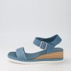 DJANGO & JULIETTE Imari Denim Weave Leather Espadrilles | Espadrilles