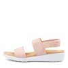 ZIERA Usaid W Mushroom Woven Elastic Sandals | Wedges