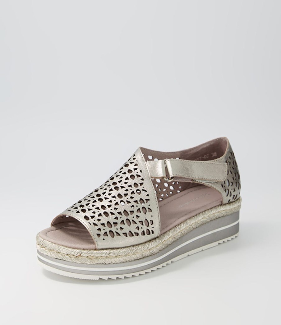 DJANGO & JULIETTE Alkiet Argento Argento Rope Leather Espadrilles | Espadrilles