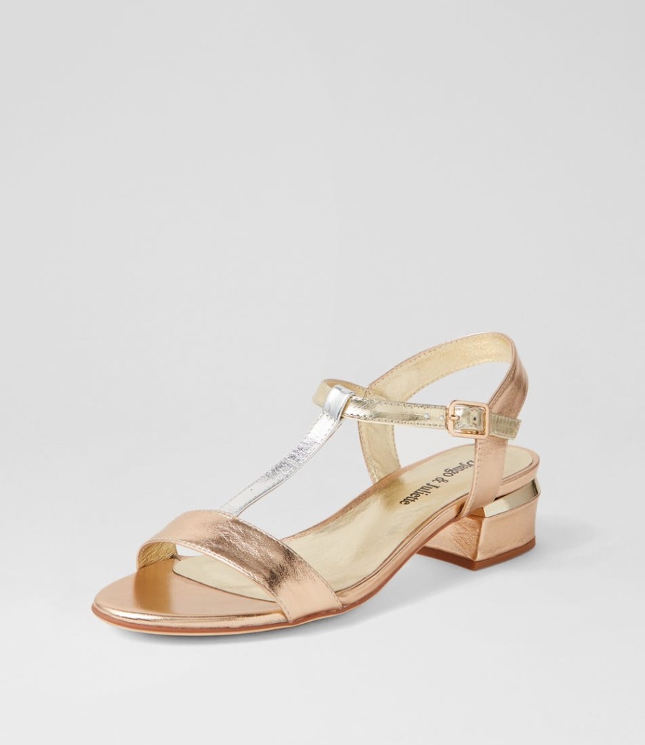 DJANGO & JULIETTE Taner Metallic Multi Sandals | Flats