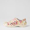 ZIERA Watkin Xf Multi Palms Beige Leather Sneakers | Sneakers