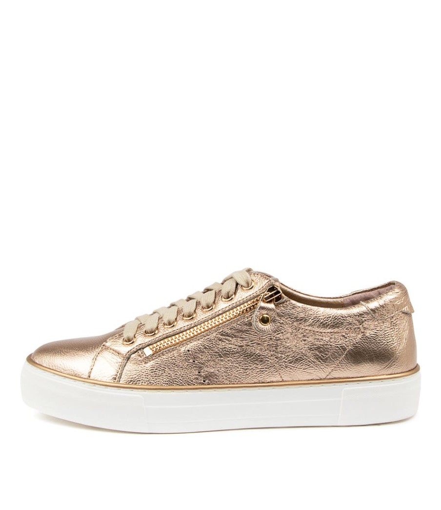 DJANGO & JULIETTE Froggy Champagne Leather | Sneakers