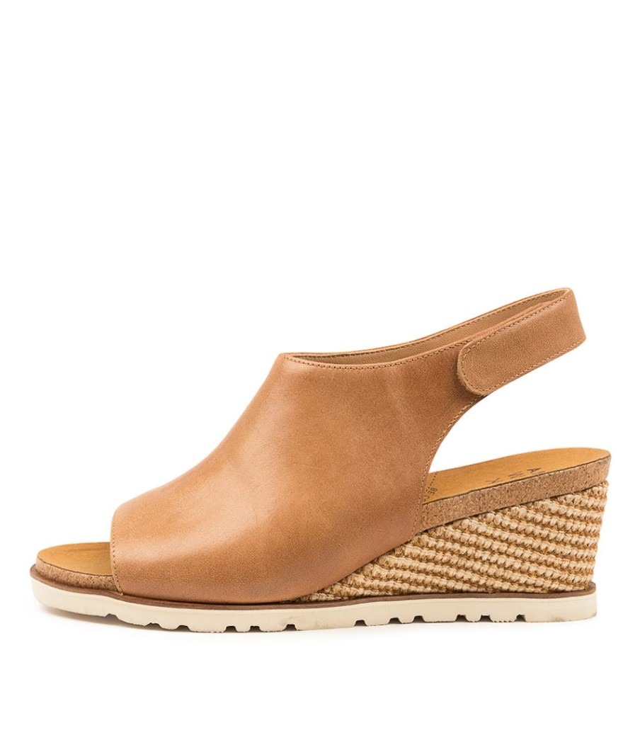 ZIERA Kenzo W Tan-Multi Leather | Espadrilles