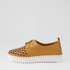 DJANGO & JULIETTE Mosi Dark Tan White Leather Sneakers | Sneakers