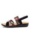 ZIERA Udith W Blk Flora Lea-Ela | Wedges