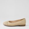 ARA Sardinia 14 Sand Leather Ballet Flats | Comfort