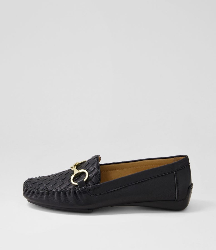 DJANGO & JULIETTE Lille Black Leather Loafers | Loafers