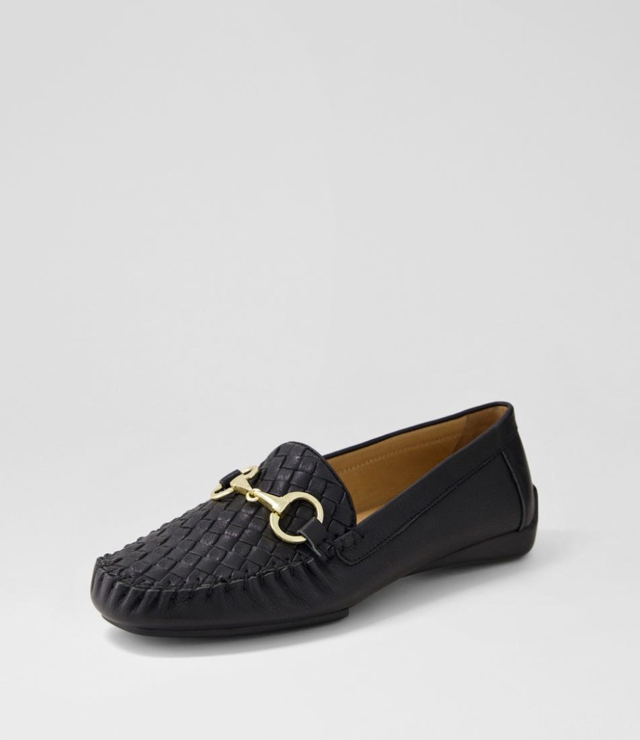 DJANGO & JULIETTE Lille Black Leather Loafers | Loafers