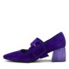 DJANGO & JULIETTE Milsom Purple Suede Heels | Heels