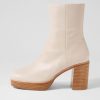 TOP END Daneka Almond Leather Ankle Boots | Boots