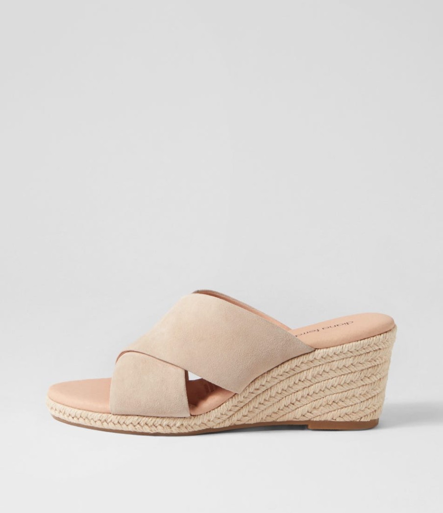 DIANA FERRARI Jinna Stone Suede Sandals | Espadrilles