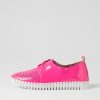 DJANGO & JULIETTE Huston Hot Pink White Patent Leather Sneakers | Sneakers