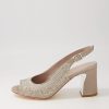 DJANGO & JULIETTE Kerry Light Pewter Shimmer Multi Sandals | Heels