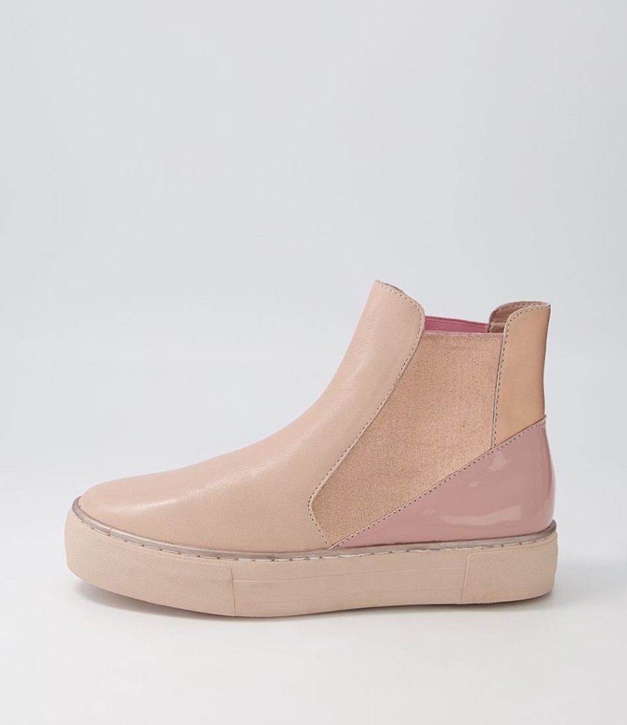 DJANGO & JULIETTE Famelia Cafe Pink Multi Chelsea Boots | Boots