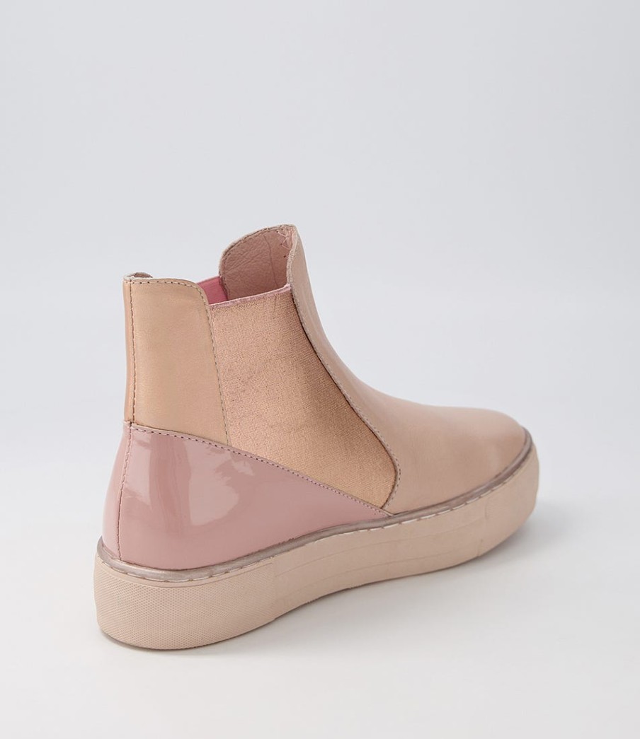 DJANGO & JULIETTE Famelia Cafe Pink Multi Chelsea Boots | Boots