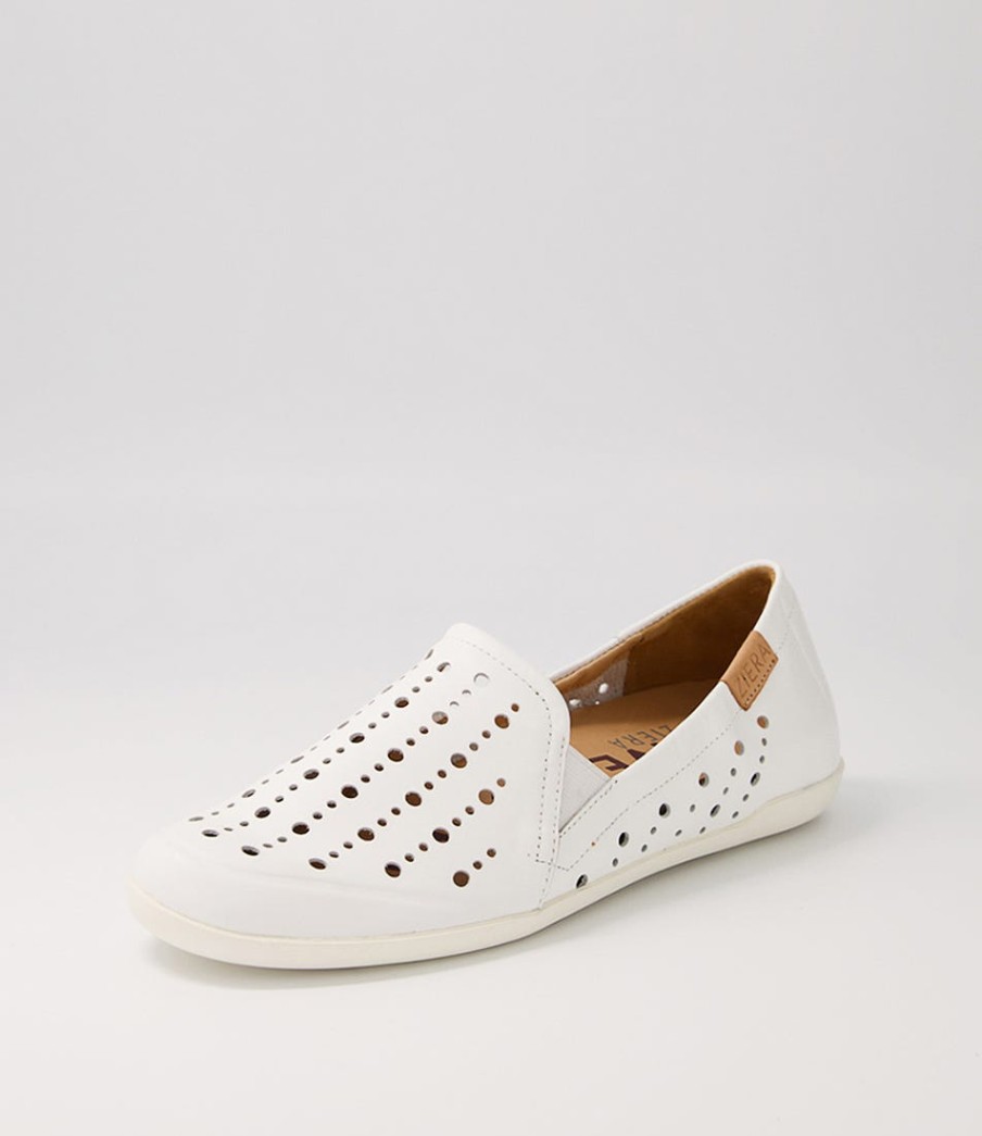 ZIERA Lagos W White Leather Loafers | Loafers