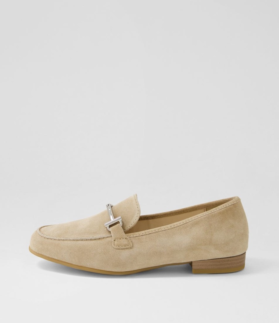 ARA Kent 72 Sand Suede Flat Shoes | Comfort