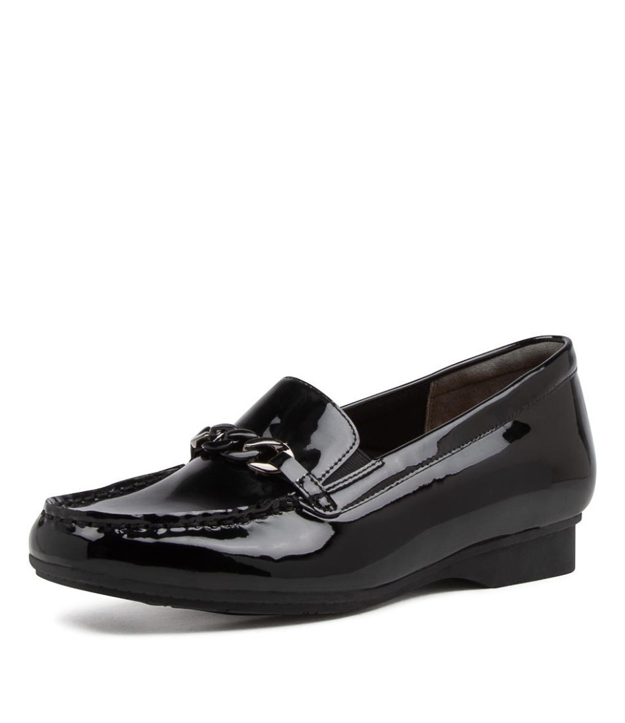 ZIERA Fenders Xf Black Patent Leather Loafer | Loafers